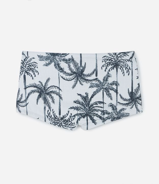 Sunga Boxer em Microfibra e Estampa Coqueiros