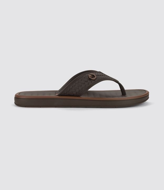 Chinelo Coimbra II de Tiras Largas com Textura Trançada Cartago
