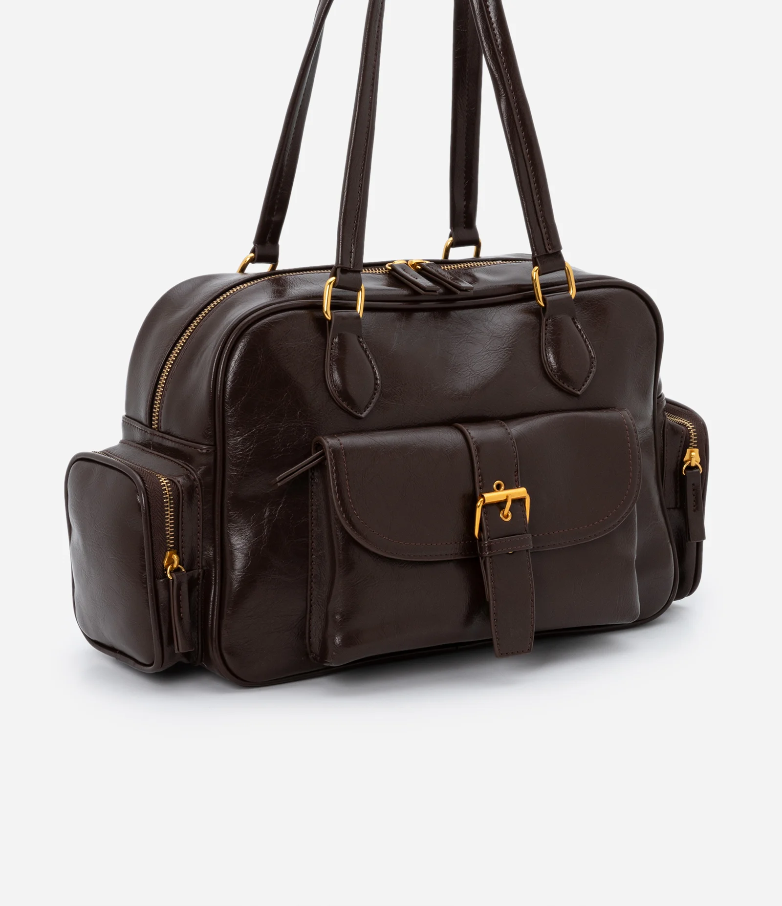 Bolsa Shoulder Grande em Pu com Bolso Frontais e Laterais U 2