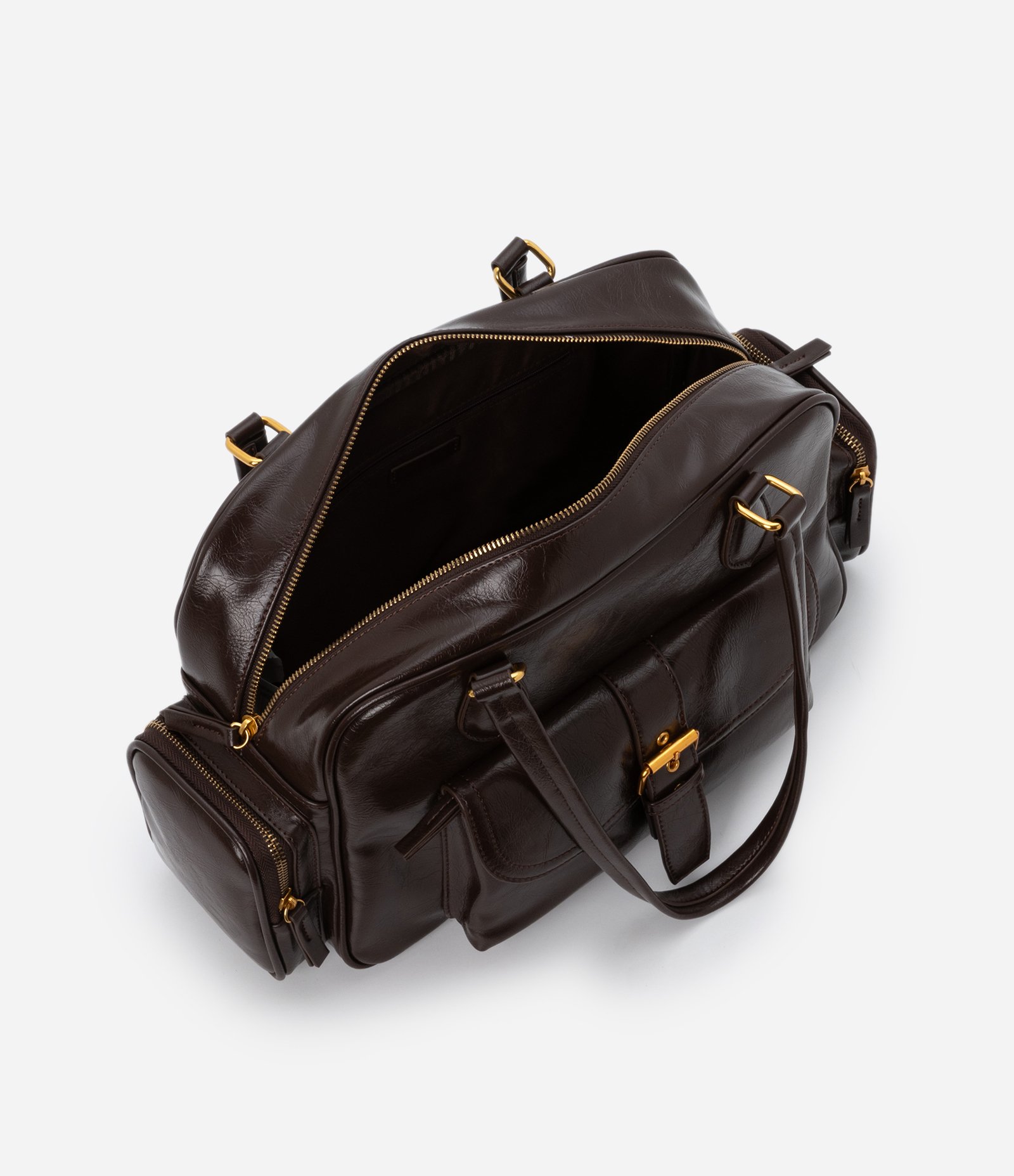 Bolsa Shoulder Grande em Pu com Bolso Frontais e Laterais U 3