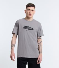 Camiseta Comfort em Algodão Estampa Carro Thrill Turbo
