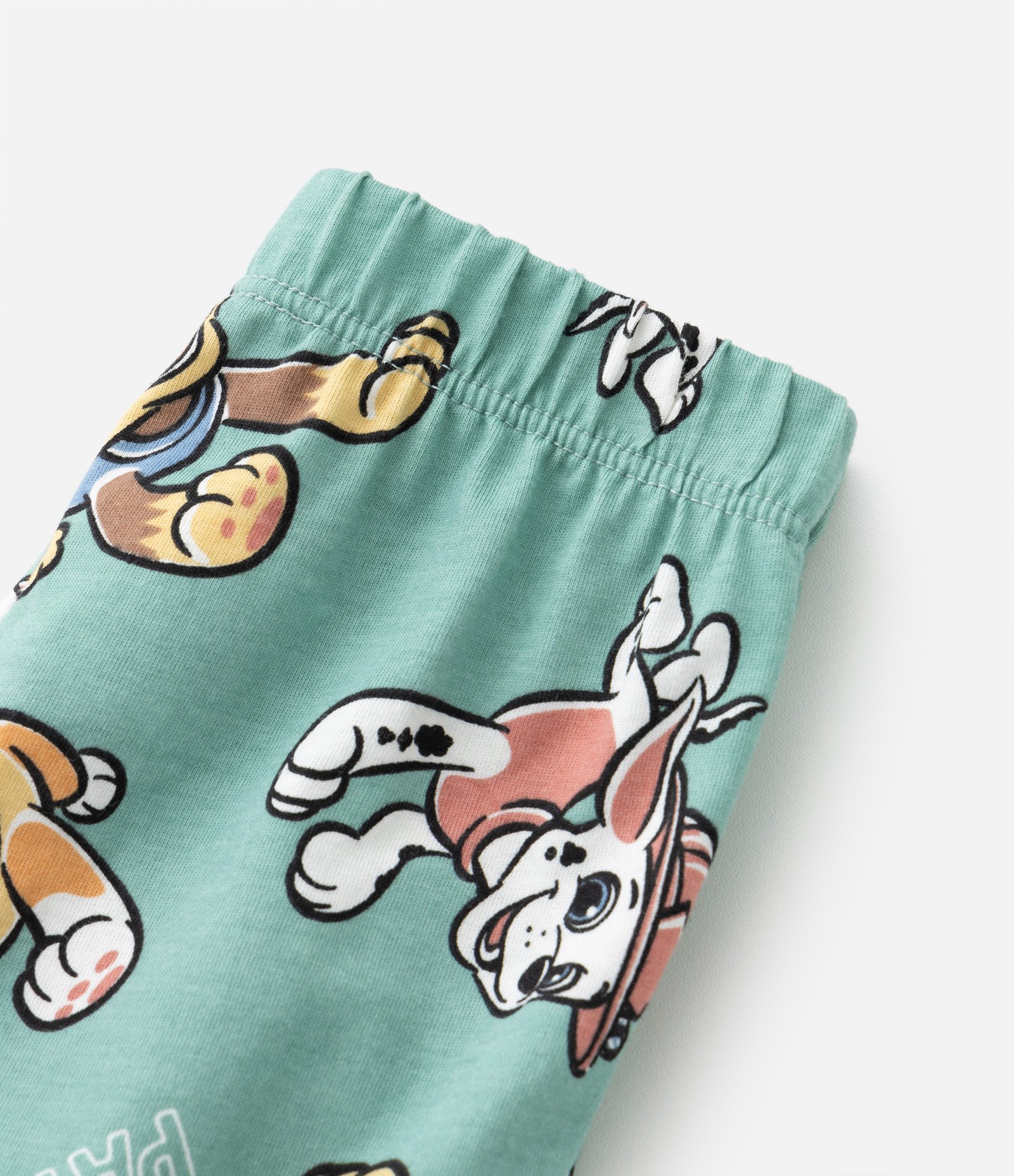 Pijama Infantil Curto Estampa Patrulha Canina - Tam 2 a 4 anos Verde 7