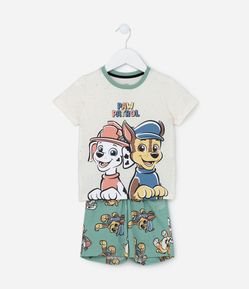Pijama Infantil Curto Estampa Patrulha Canina - Tam 2 a 4 anos