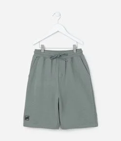 Bermuda Infantil em Moletom com Bolsos - Tam 5 a 14 Anos