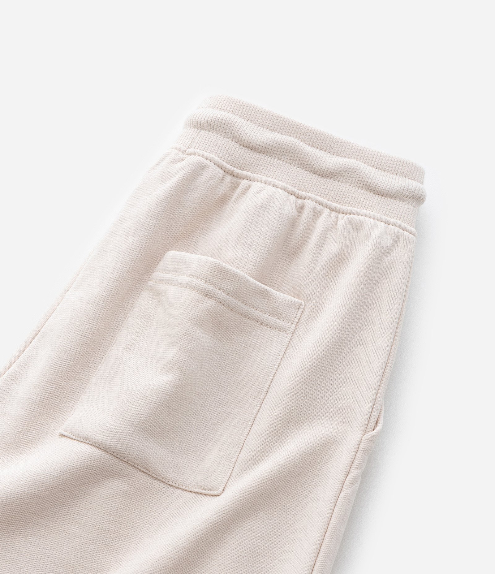 Bermuda Infantil em Moletom com Bolsos - Tam 5 a 14 Anos Bege 6