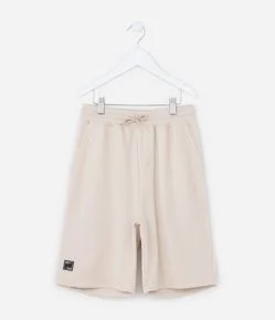 Bermuda Infantil em Moletom com Bolsos - Tam 5 a 14 Anos