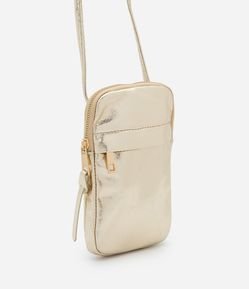 Carteira Transversal Grande em Pu com Alça Ajustável