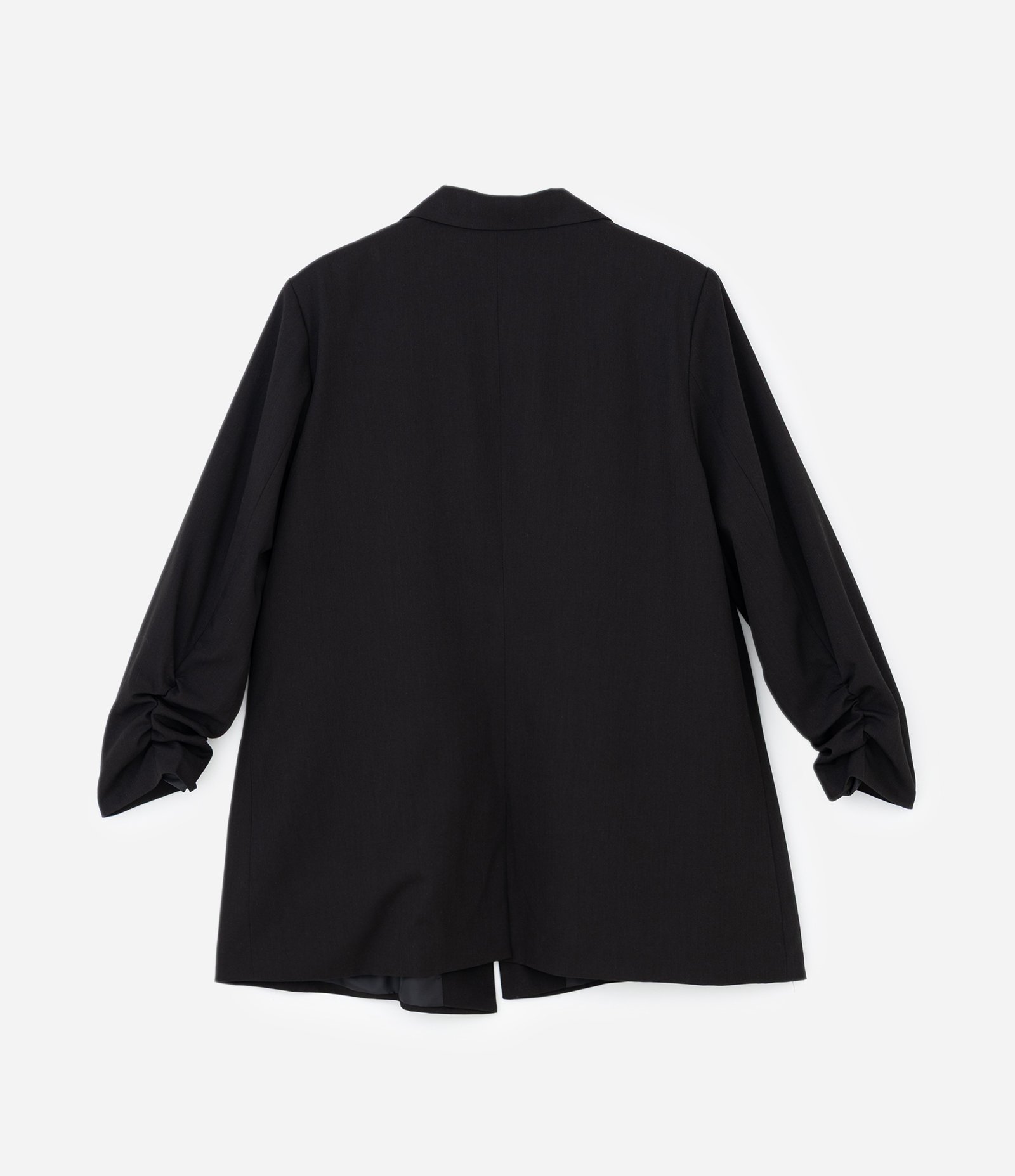 Blazer Alongado em Crepe Manga Puxadinha Curve & Plus Size Preto 7