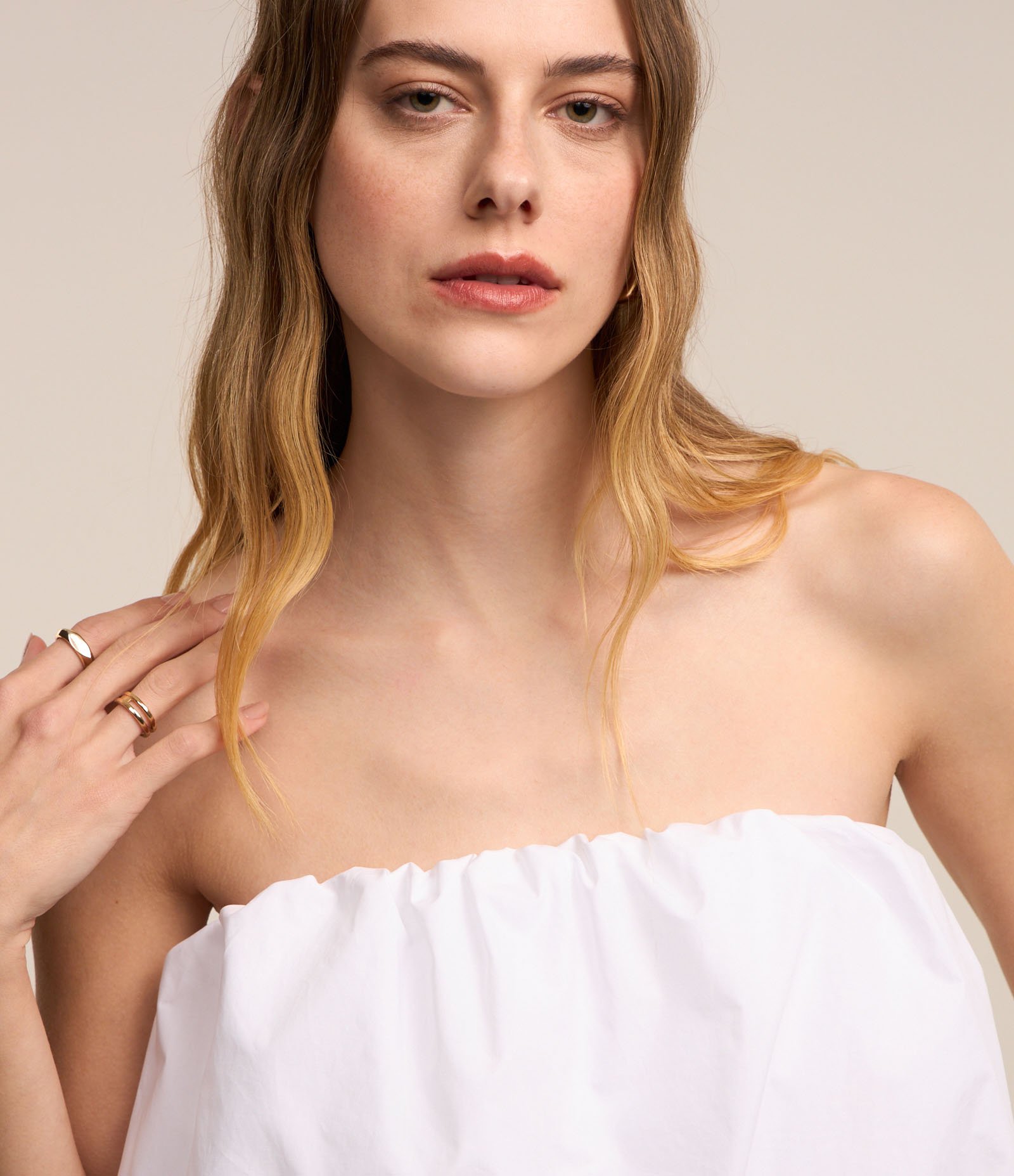 Body Tomara que Caia em Tricoline com Efeito Balonê Branco Neve 5