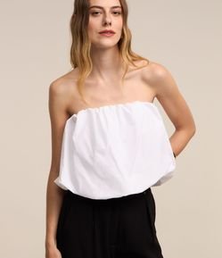 Body Tomara que Caia em Tricoline com Efeito Balonê