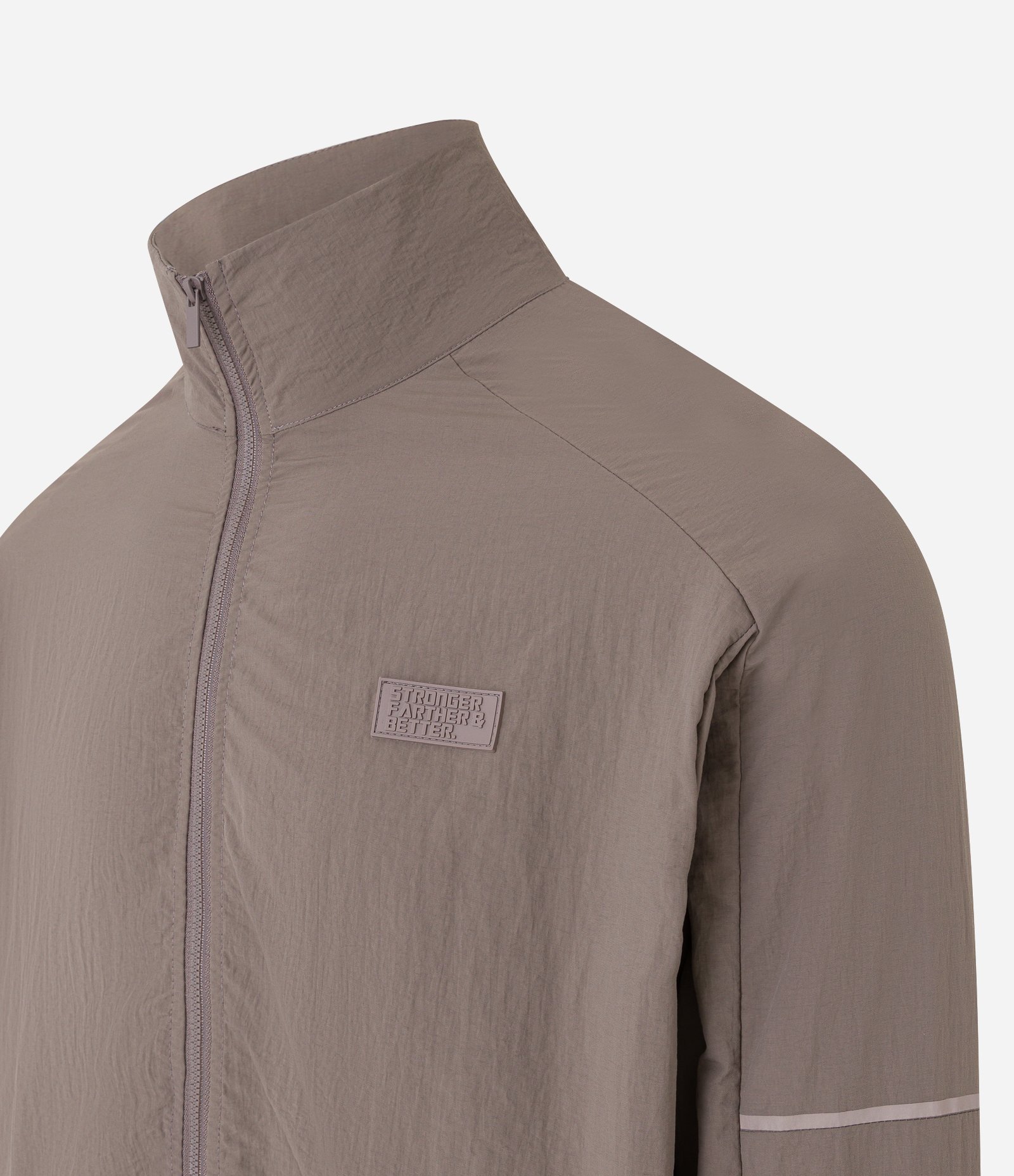 Jaqueta Esportiva de Futebol com Fechamento Frontal Marrom 9