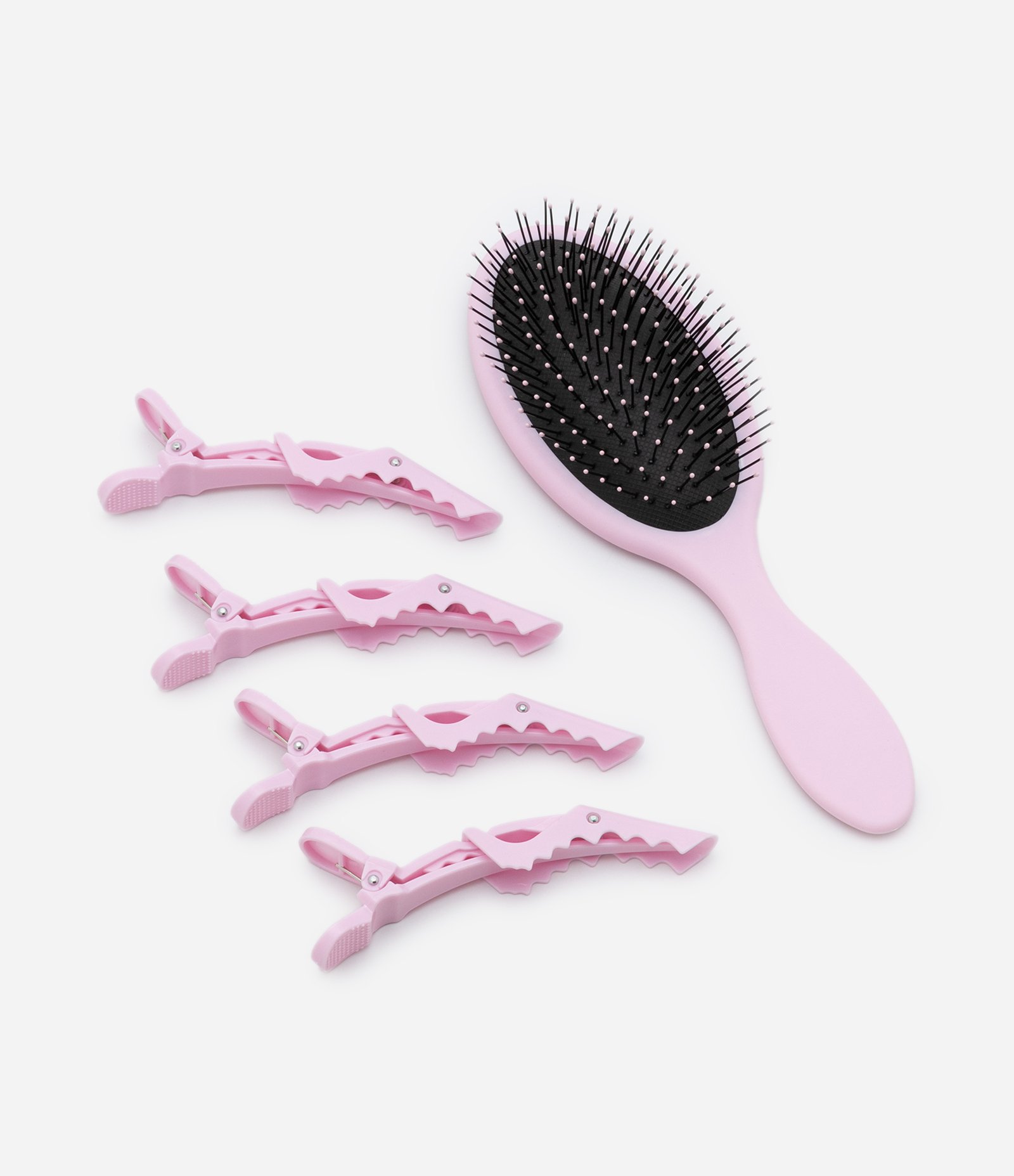 Kit Escova de Cabelo com 04 Presilhas U 1