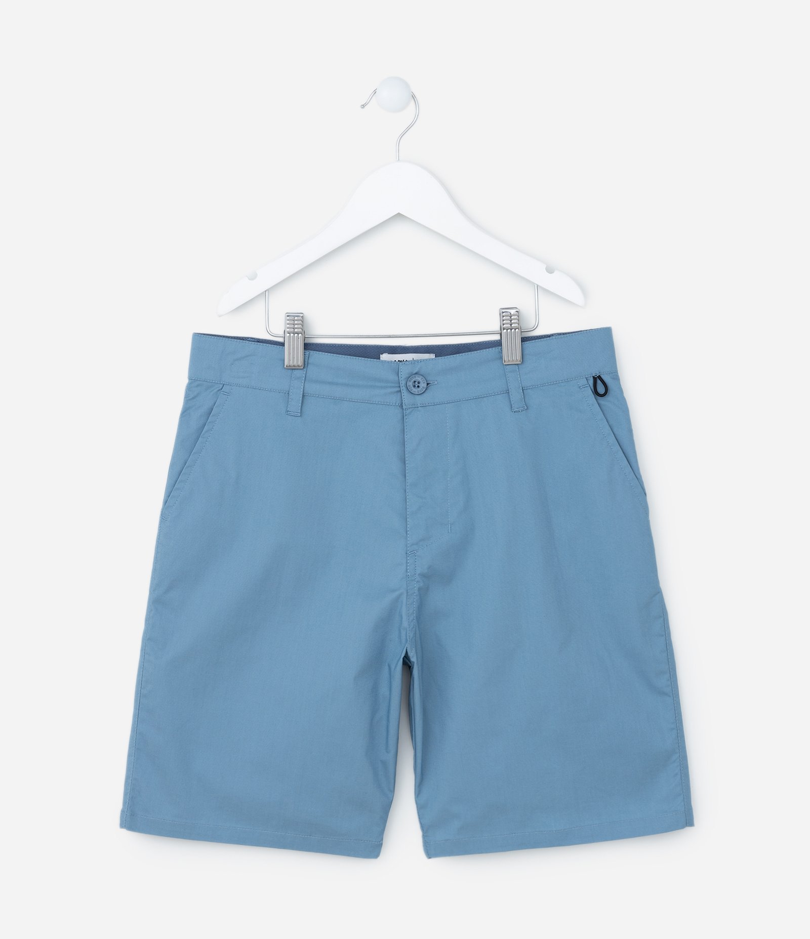 Bermuda Infantil em Sarja com Bolsinhos - Tam 5 a 14 Anos Azul 1
