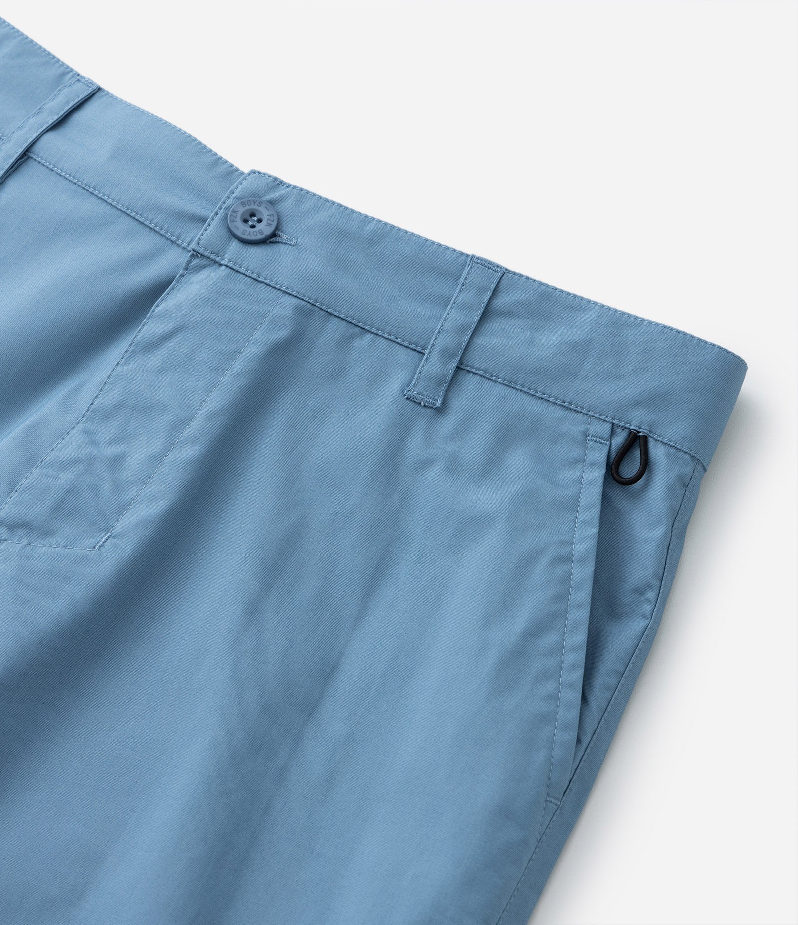 Bermuda Infantil em Sarja com Bolsinhos - Tam 5 a 14 Anos Azul 4