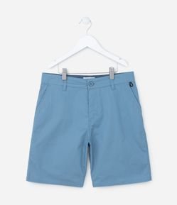 Bermuda Infantil em Sarja com Bolsinhos - Tam 5 a 14 Anos