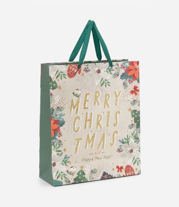 Embalagem de Presente Média com Estampa de Natal