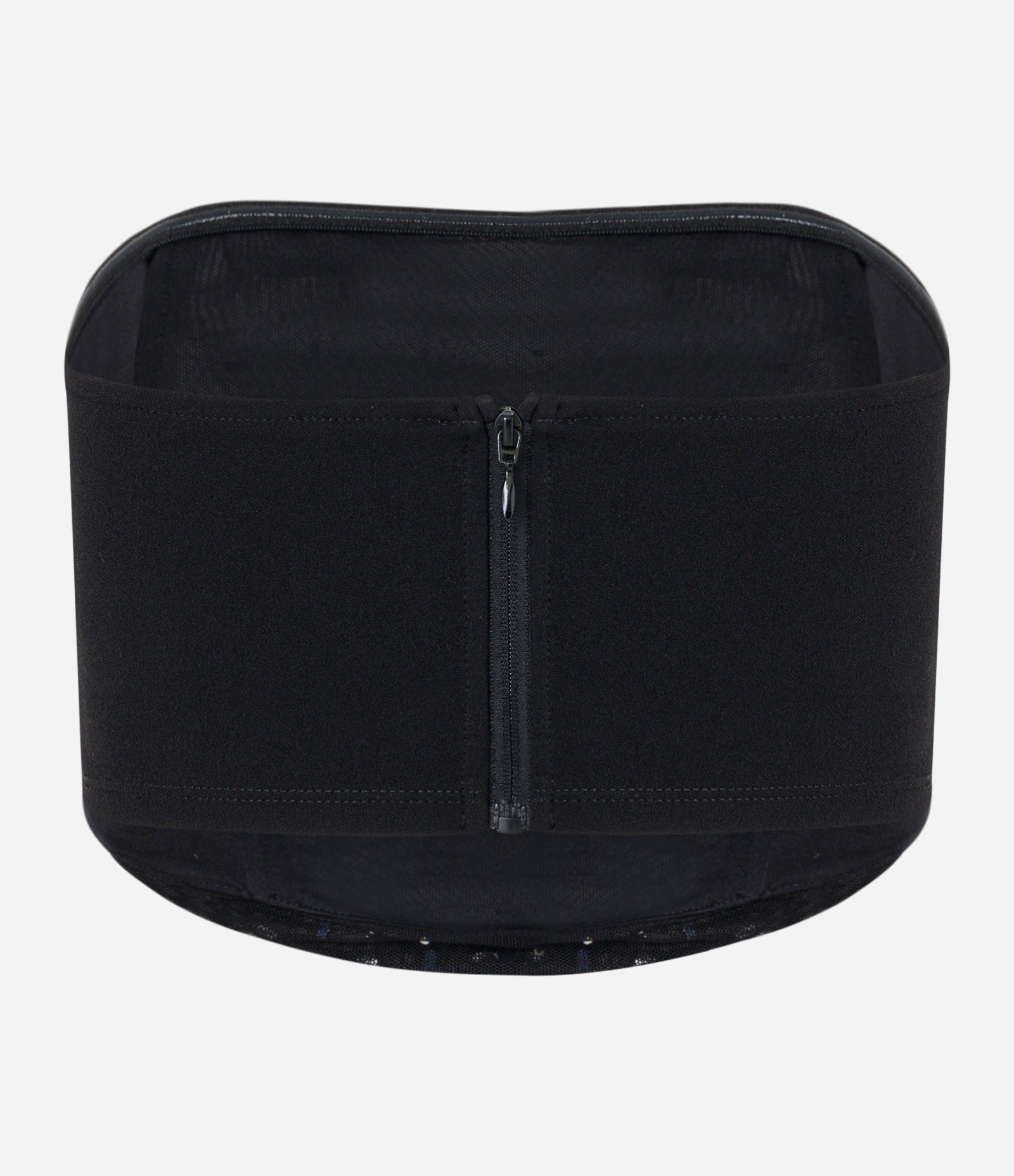 Blusa Cropped em Tule Metalizado com Brilhos Aplicados Preto 7