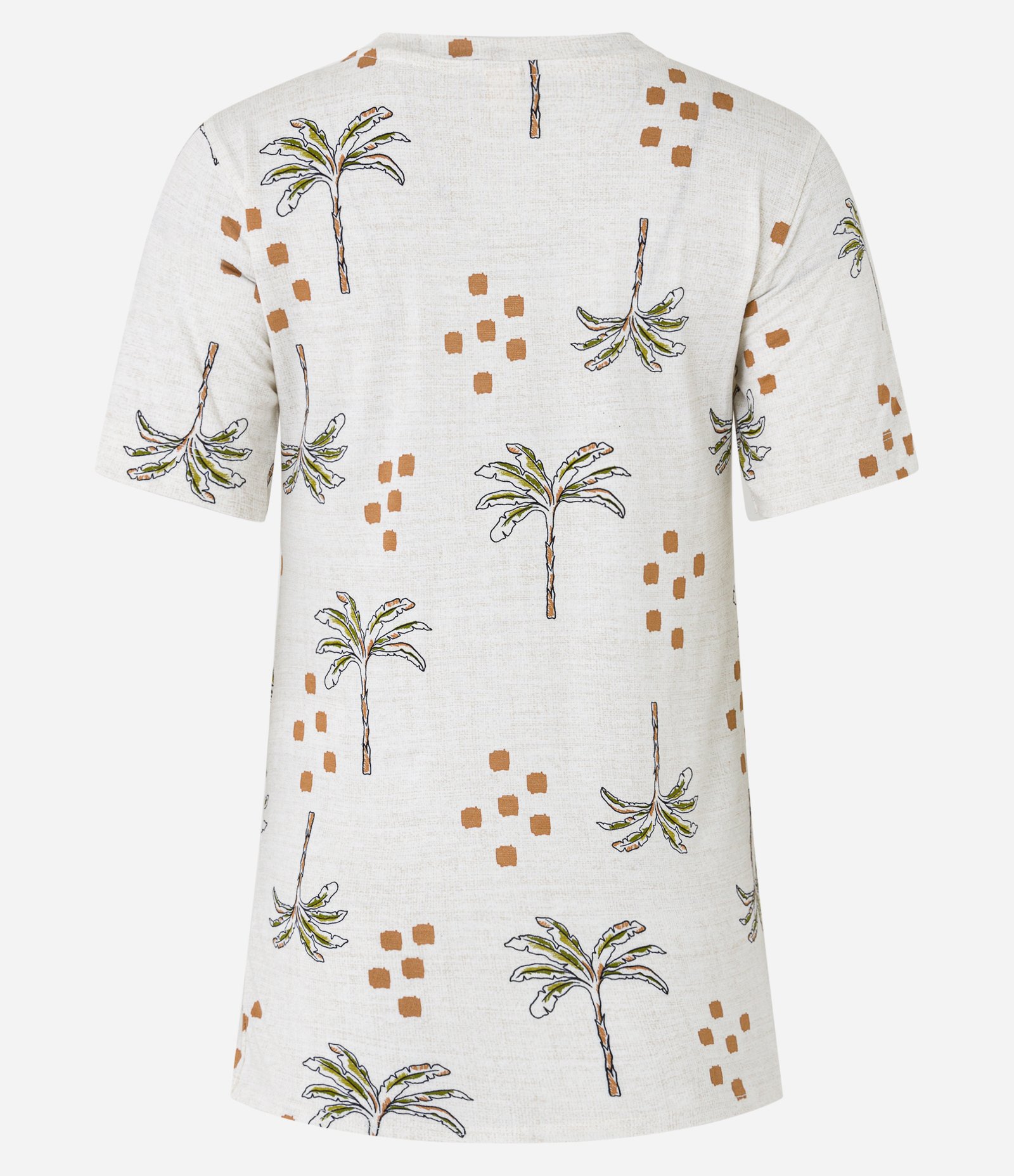Blusa em Viscose com Estampa Floral e Detalhe Puxadinho na Barra Off White 6