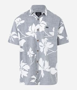 Camisa Relaxed em Viscose com Estampa Floral
