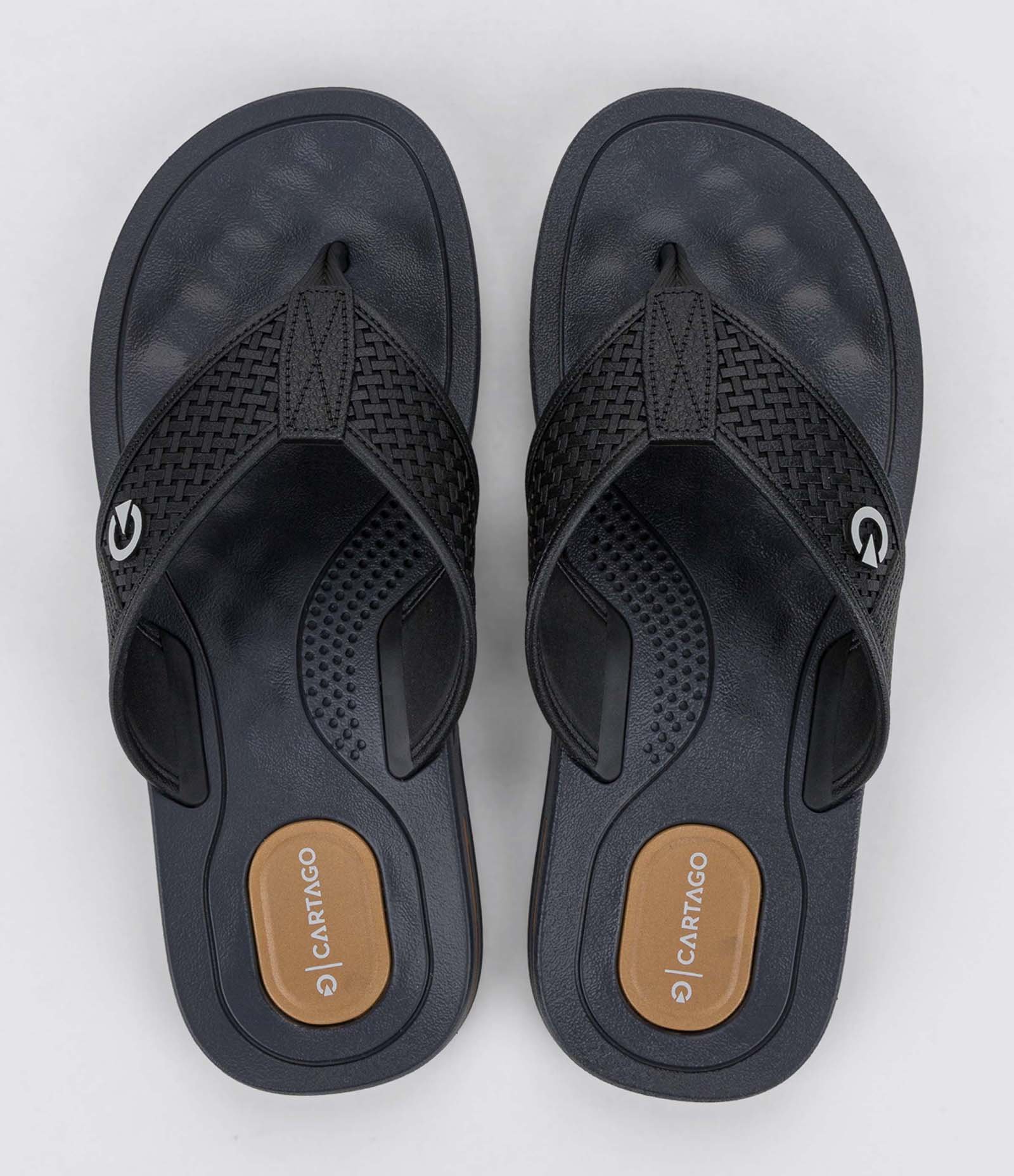 Chinelo Tiras Largas com Sola Texturizada e Brinde Cartago Preto 2