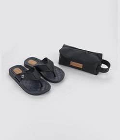 Chinelo Tiras Largas com Sola Texturizada e Brinde Cartago