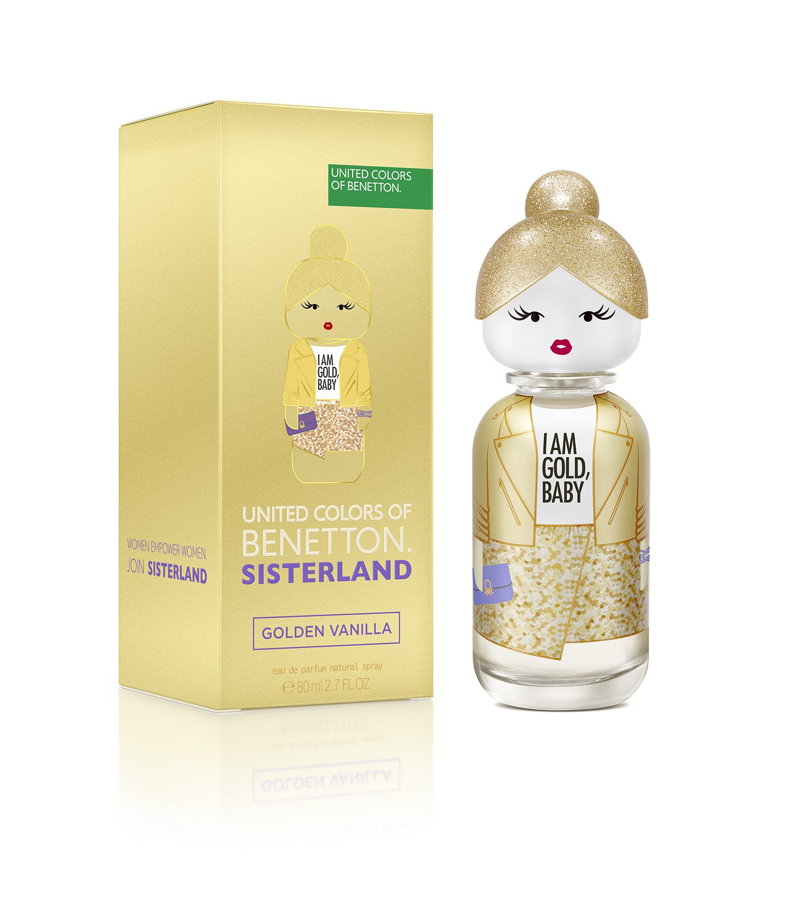 Perfume Benetton United Colors Sisterland Golden Vanilla Feminino Eau de Parfum 80ml 2
