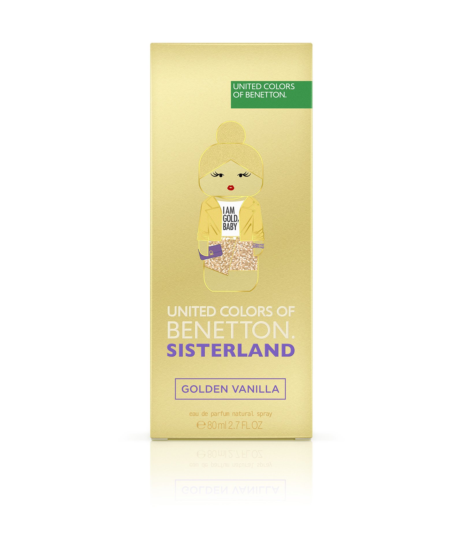 Perfume Benetton United Colors Sisterland Golden Vanilla Feminino Eau de Parfum 80ml 3