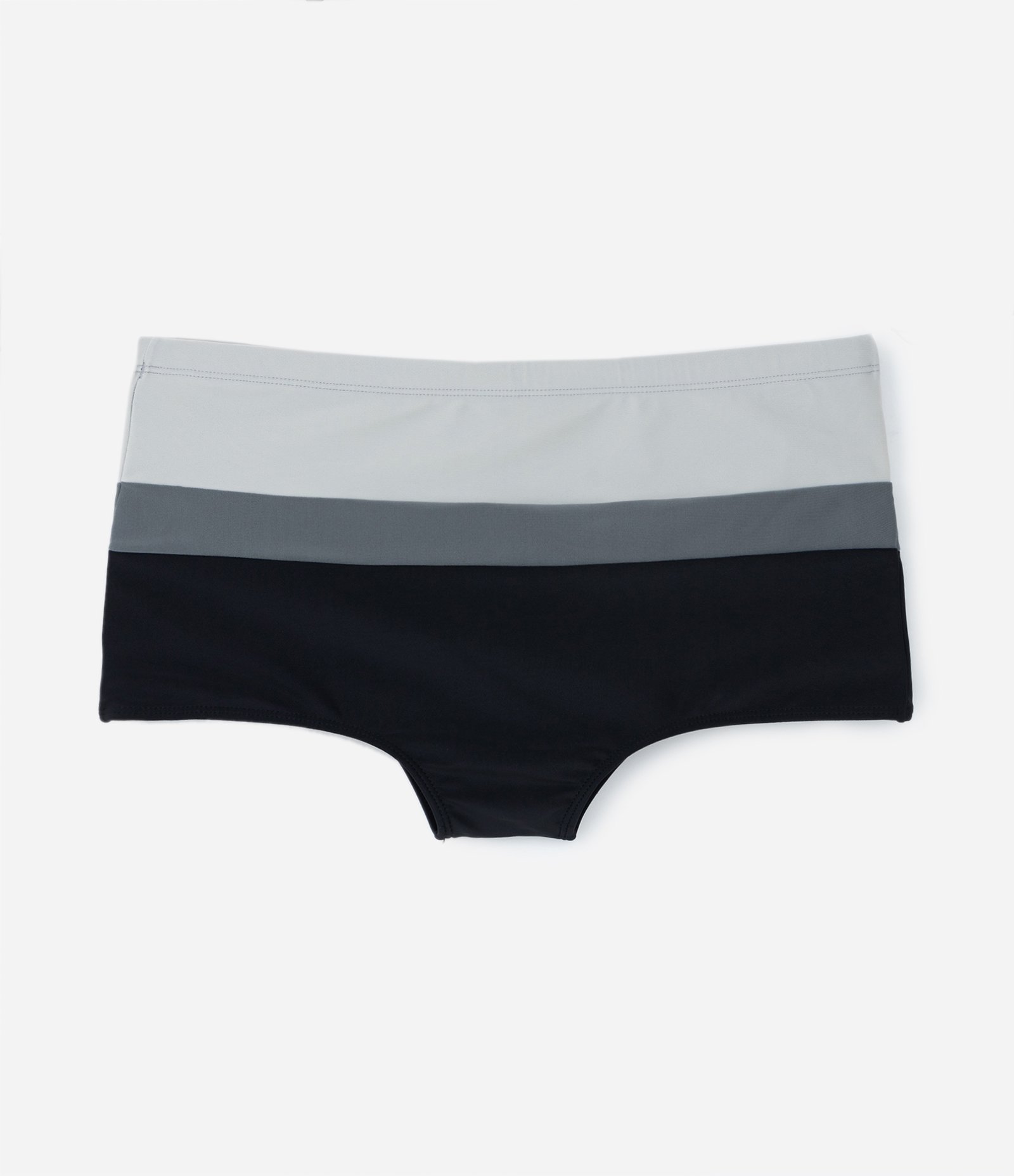 Sunga Boxer em Microfibra com Listras Degradê Preto 4