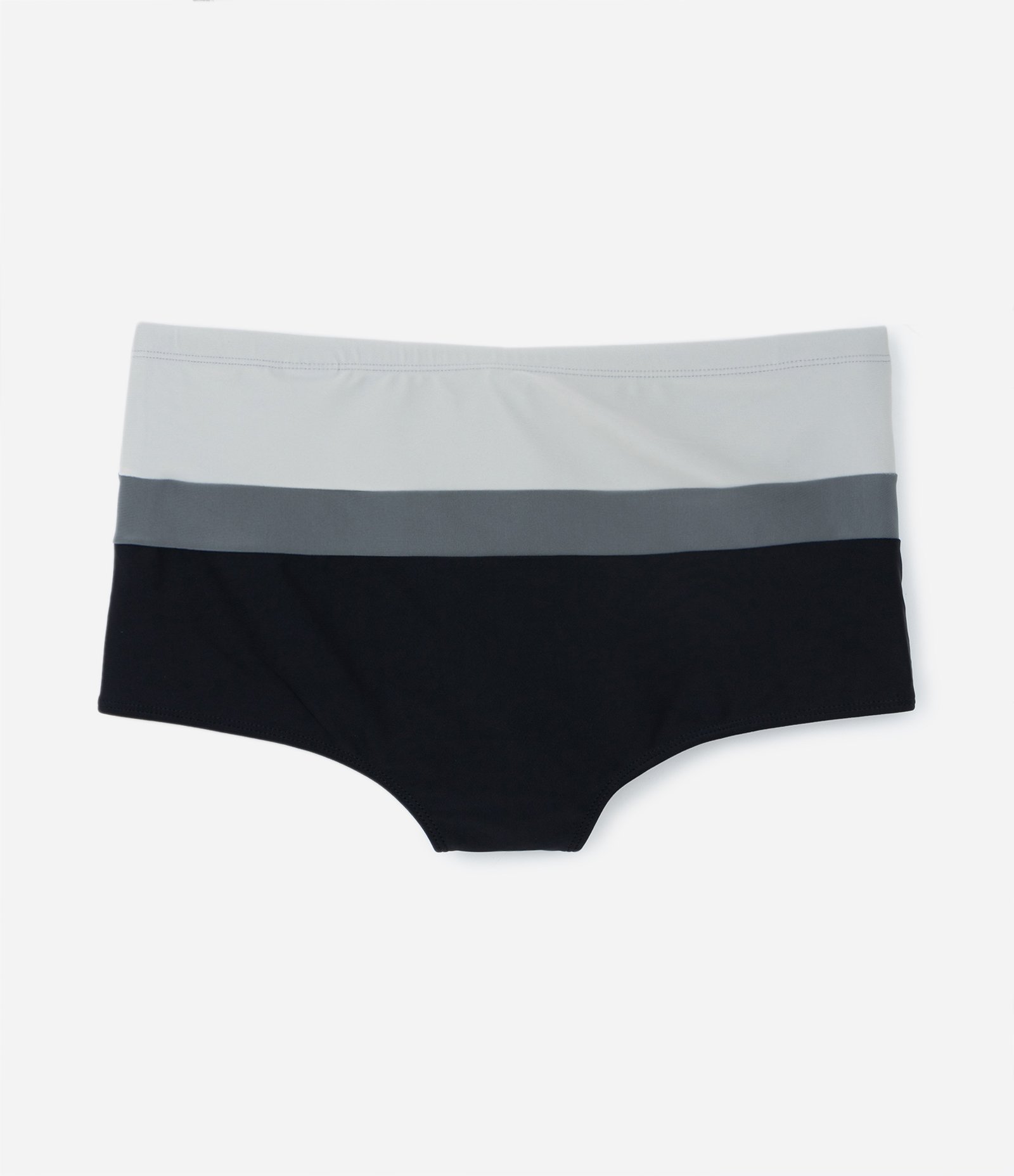 Sunga Boxer em Microfibra com Listras Degradê Preto 7