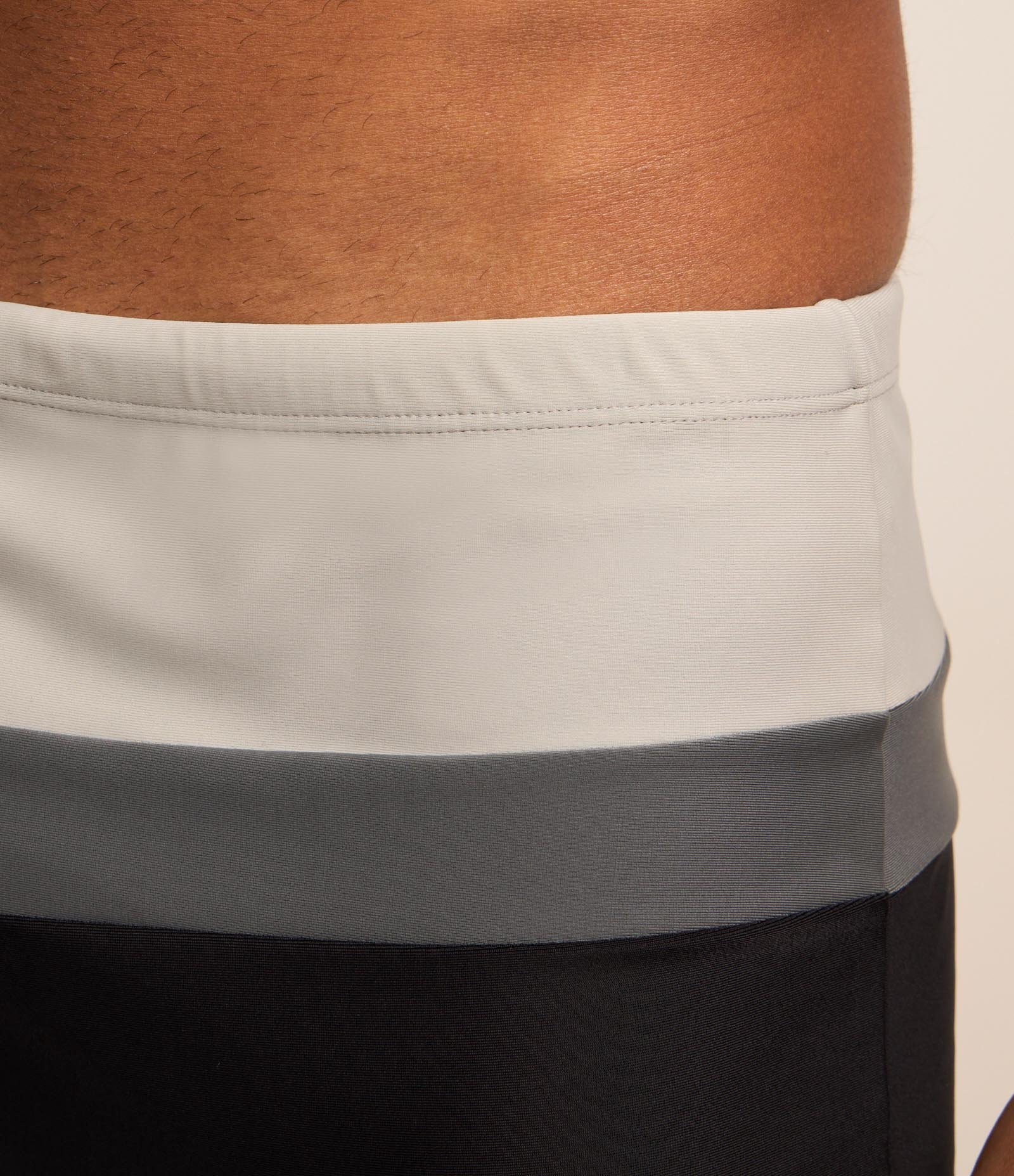 Sunga Boxer em Microfibra com Listras Degradê Preto 3