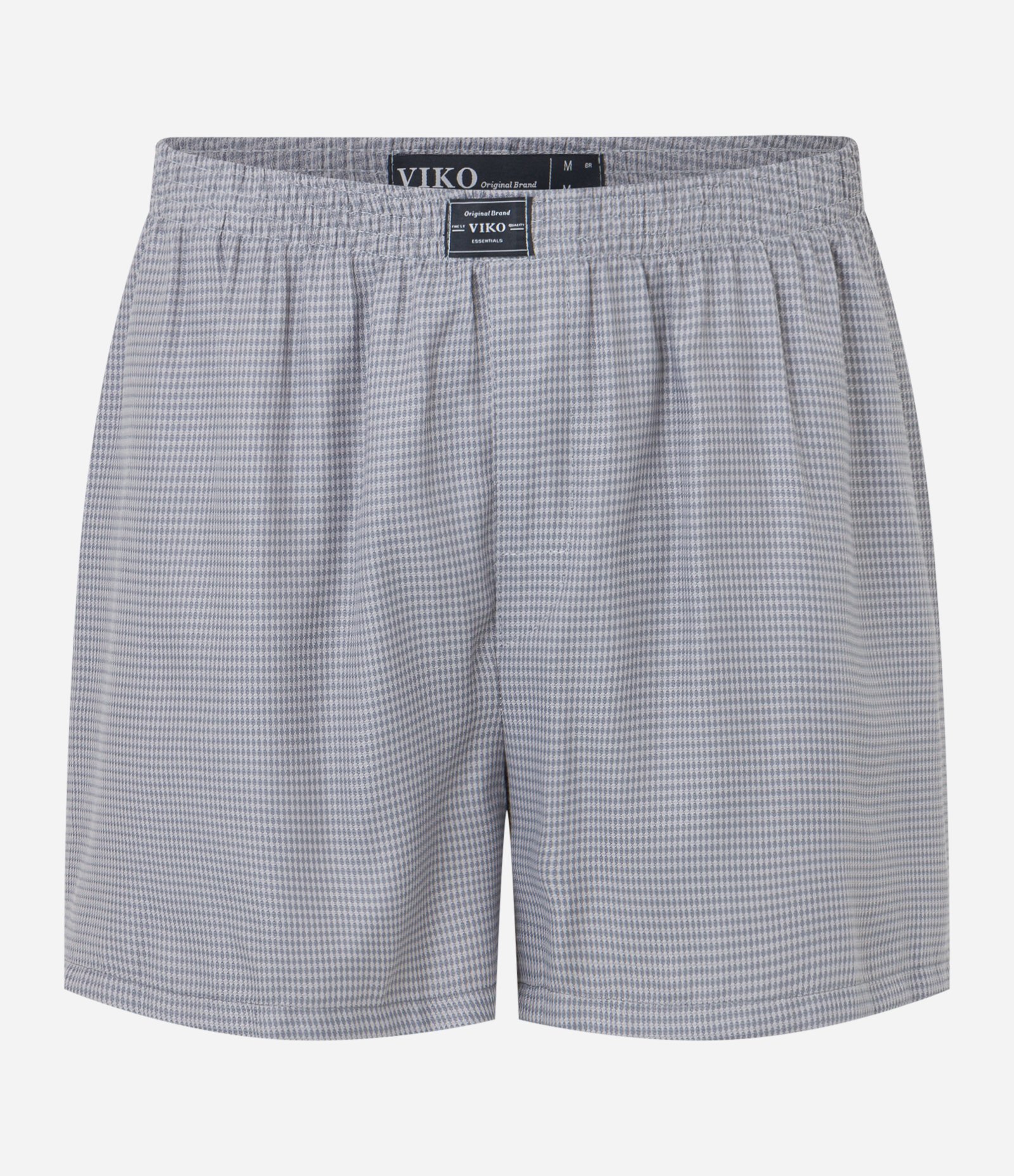 Kit 02 Cuecas Samba Canção em Tecido Maquinetado Cinza e Azul 7