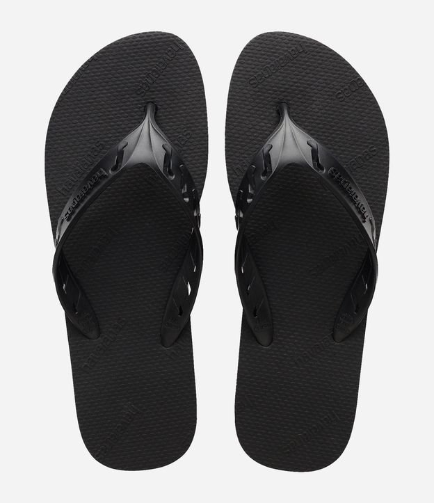 Chinelo Havaianas Track com Tiras Largas Texturizadas