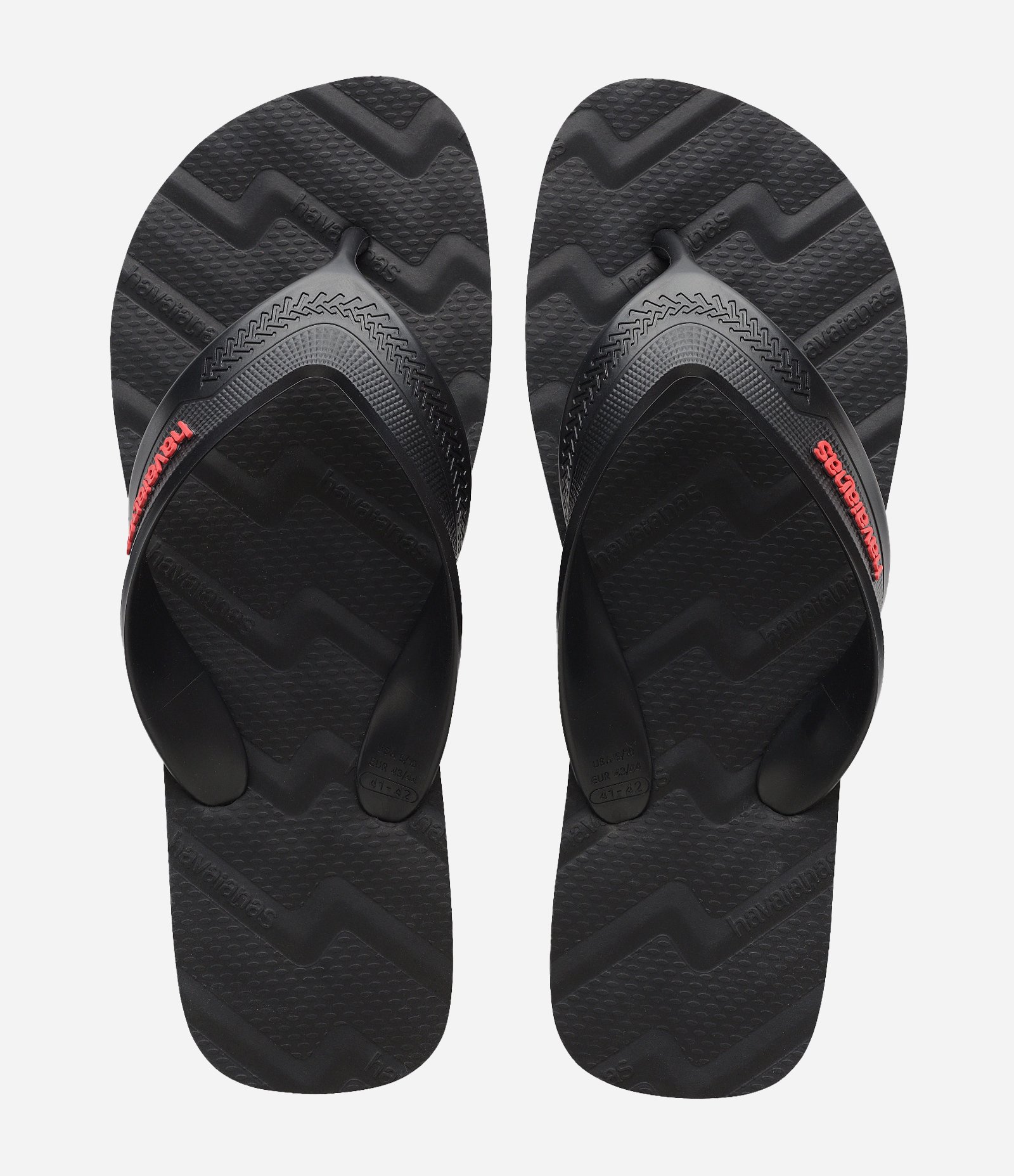 Chinelo Havaianas com Tira Larga e Estampa Waves Preto 1