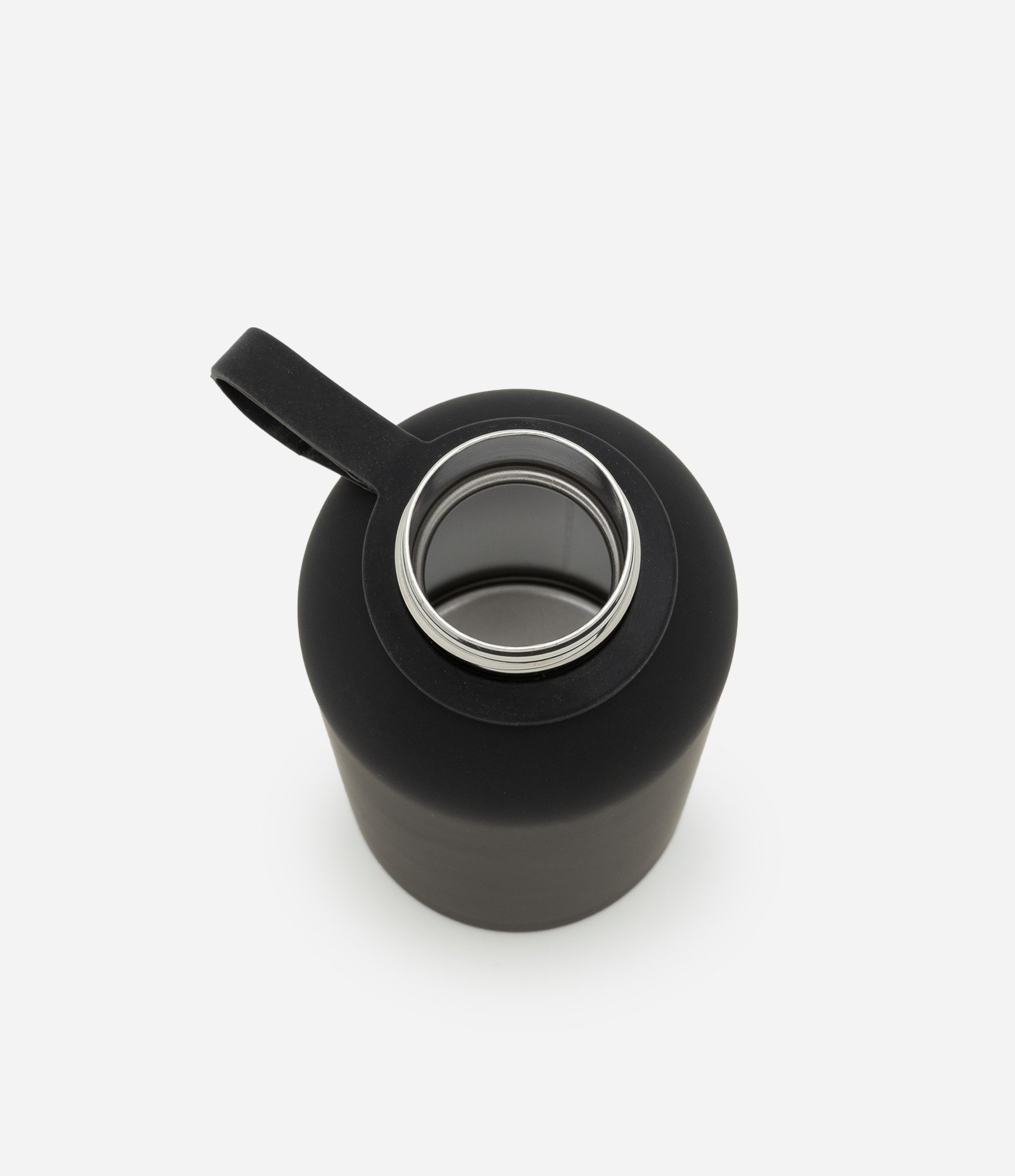 Garrafa Térmica em Metal com Textura Emborrachada Preto 2