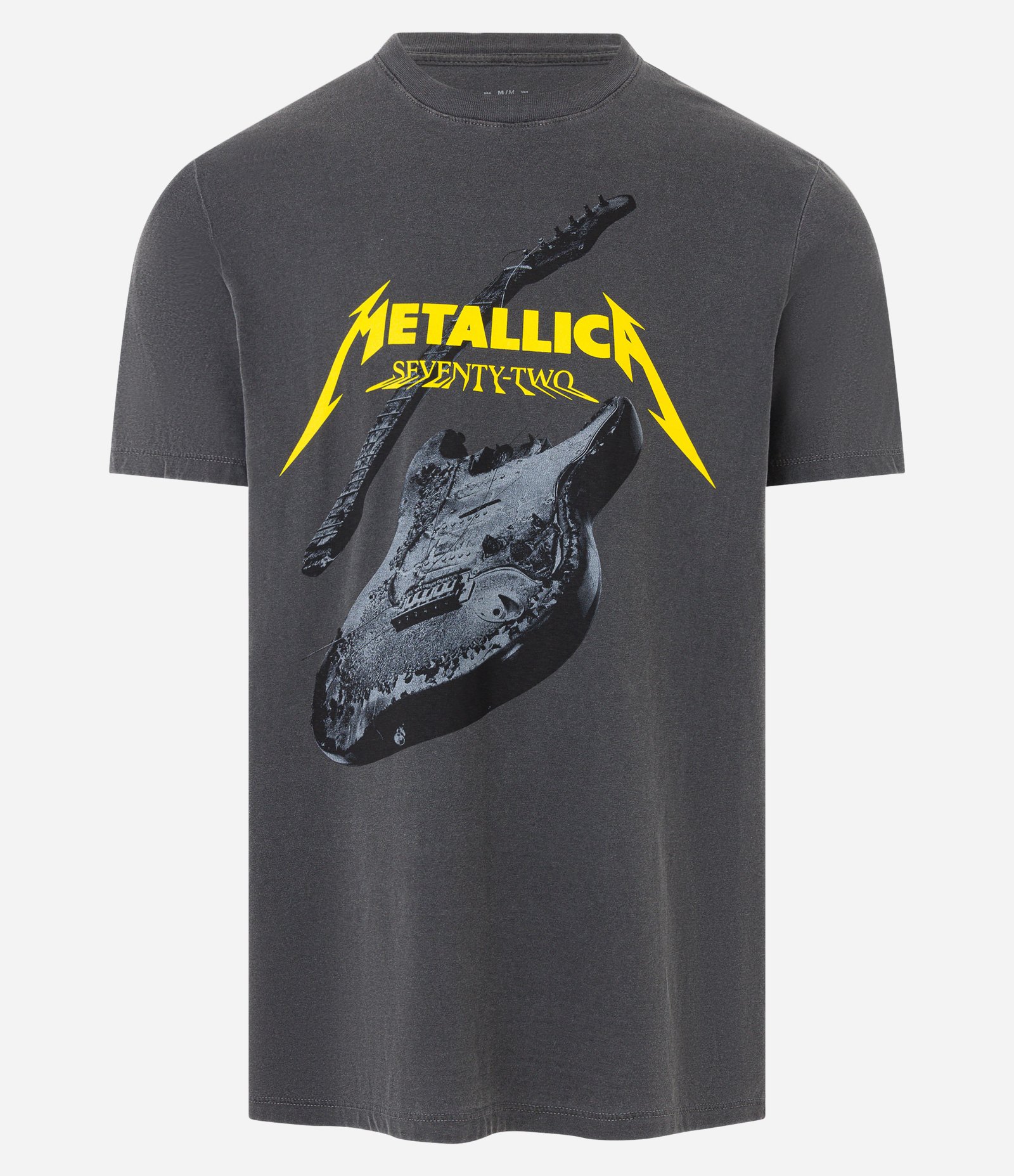 Camiseta Comfort em Algodão com Estampa Metallica Cinza 4