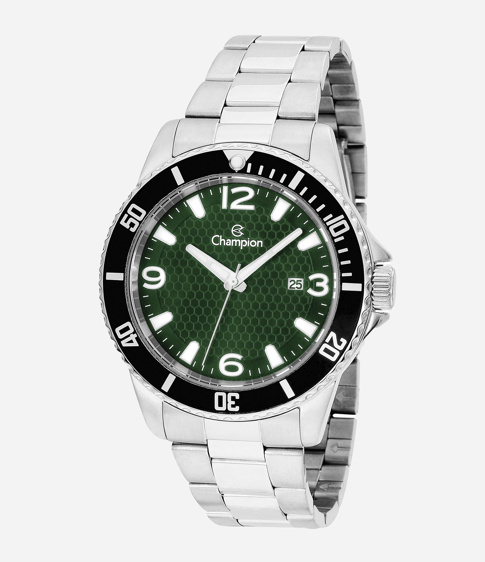 Relógio Metal Champion Masculino Analógico  Prata 1