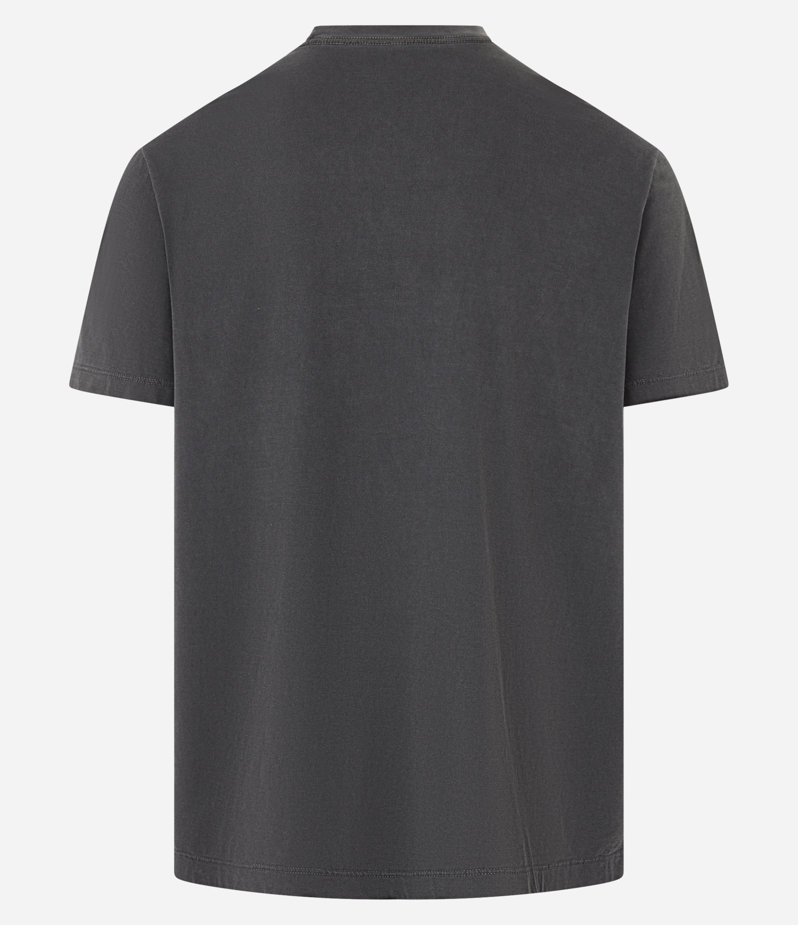 Camiseta Comfort em Algodão Estonado com Estampa Lettering Preto Estonado 7