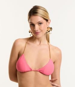 Biquíni Top Cortininha Texturizado com Alças de Corda