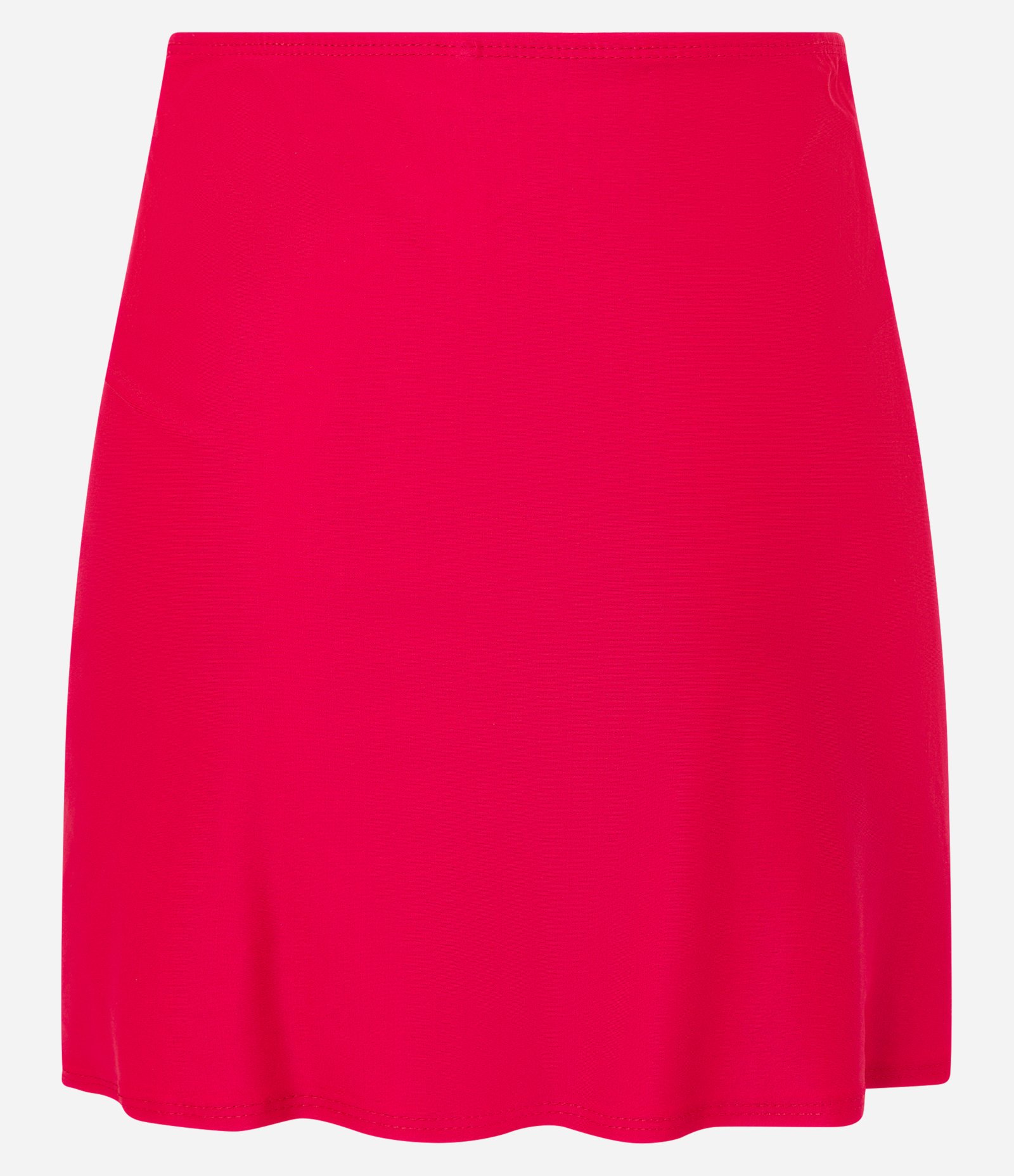 Saída Praia Saia Curta em Microfibra com Nó Lateral Vermelho 6