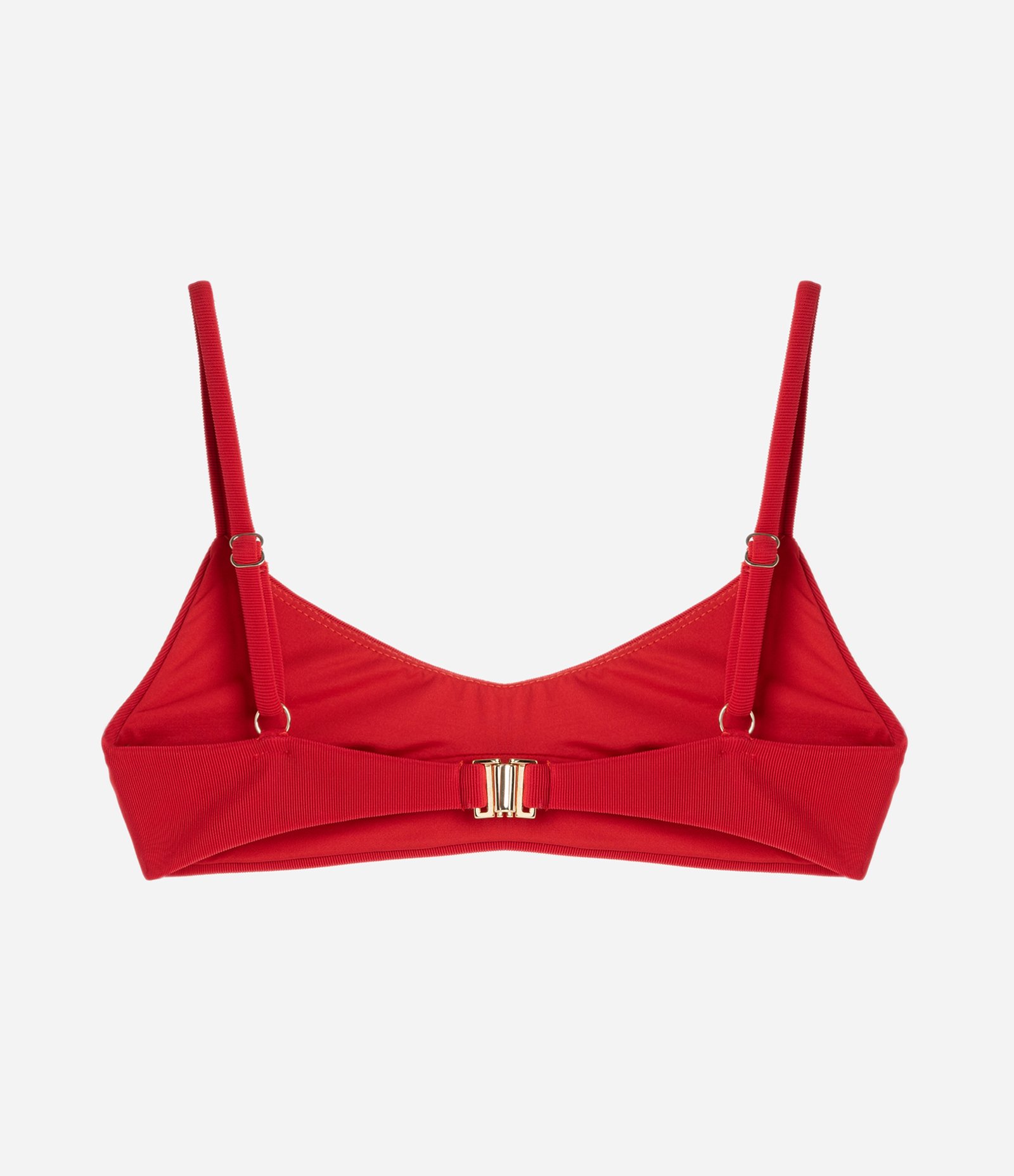 Biquíni Top Camisetinha com Textura Canelada Vermelho 6
