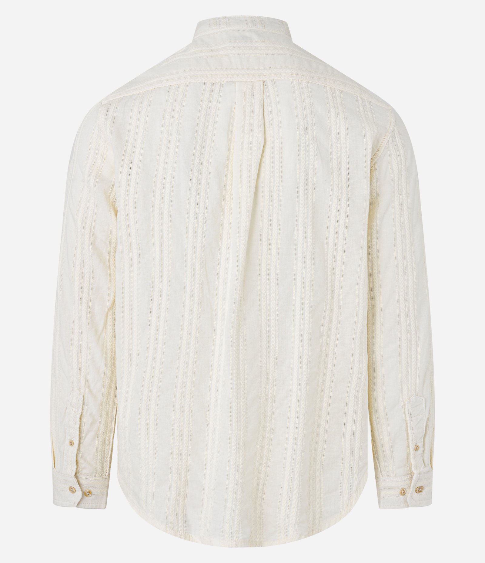 Camisa em Algodão com Textura e Gola Padre 8