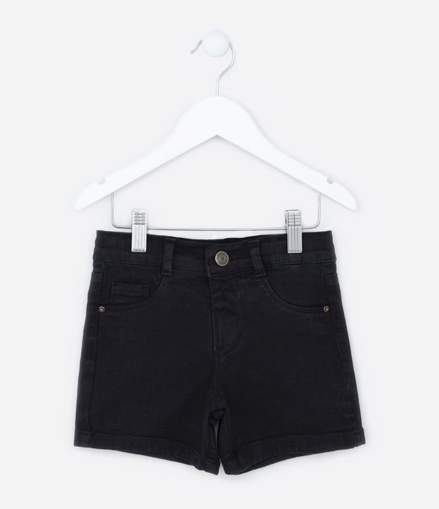 Bermuda Infantil em Jeans com Bolsos - Tam 1 a 4 anos