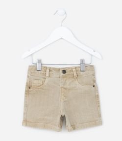 Bermuda Infantil em Jeans com Bolsos - Tam 1 a 4 anos