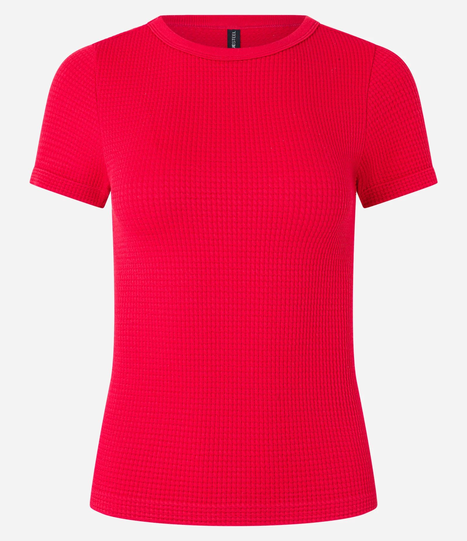 Blusa com Textura Waffle Seamless Vermelho 4