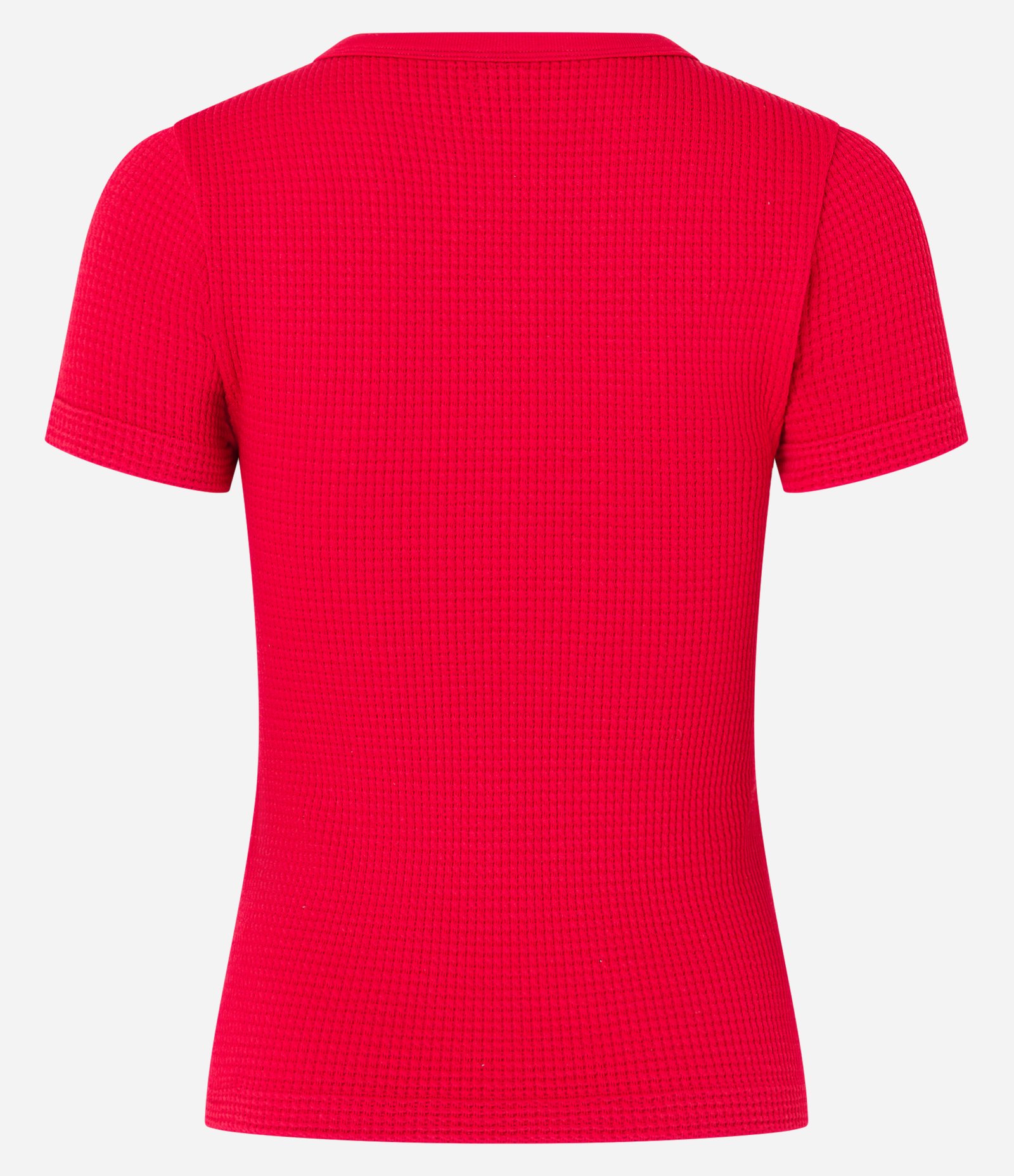 Blusa com Textura Waffle Seamless Vermelho 6