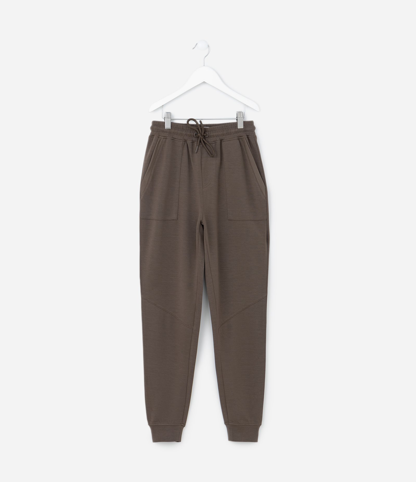 Calça Jogger Infantil em Modal com Recortes - Tam 5 a 14 Anos Marrom 2