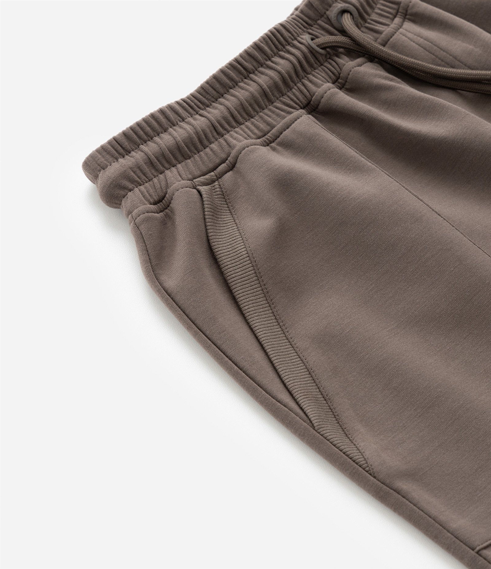 Calça Jogger Infantil em Modal com Recortes - Tam 5 a 14 Anos Marrom 6