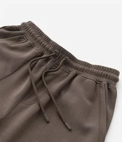 Calça Jogger Infantil em Modal com Recortes - Tam 5 a 14 Anos