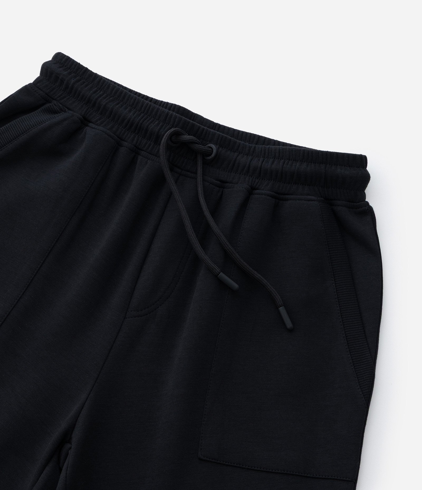 Calça Jogger Infantil em Modal com Recortes - Tam 5 a 14 Anos Preto 7