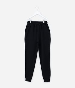Calça Jogger Infantil em Modal com Recortes - Tam 5 a 14 Anos